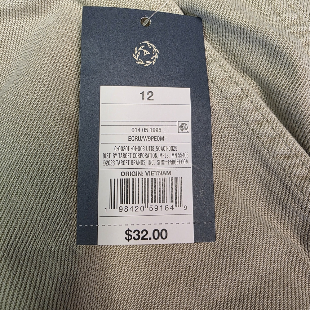 Universal Thread Women's High-Rise‎ Cropped Two Way Denim Trousers Size 12 - Picture 5 of 7